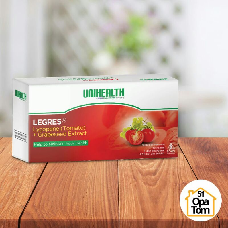 Legres Unihealth Per Strip 6 Kapsul Suplemen Makanan Antioksidan
