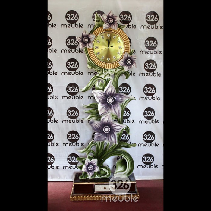 Jam Hias Teratai Jati Mebel Jepara Jam Hias Teratai Jam Hias Jati