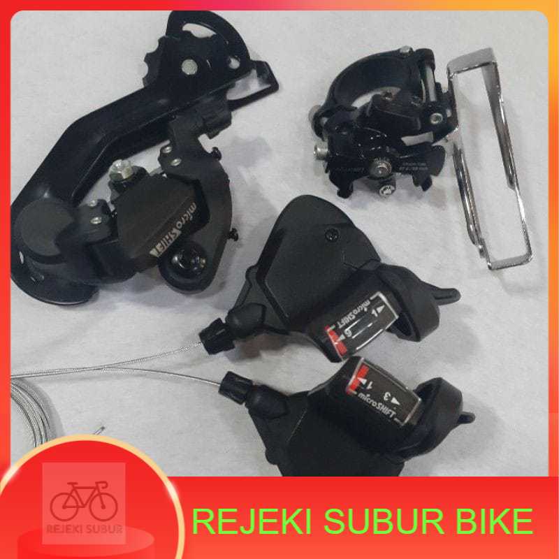 Mini groupseat operan sepeda mtb merk micro SHIF sifter 3X9 speed FD & RD 3X9 speed