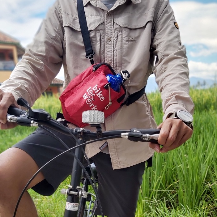 TAS SEPEDA HANDLE BAR SELEMPANG KUALITAS PREMIUM MULTIFUNGSI TAS FRONT BIKE &amp; SADLE BAG