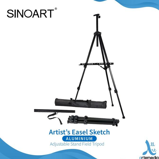 

Easel Lukis Sinoart Artists Sketch Aluminium Stand Field Tripod ---READY---