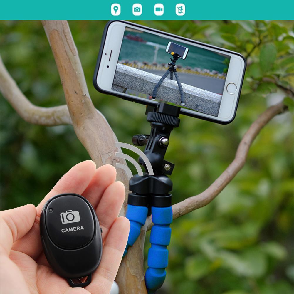 Tomsis Remote Kamera Bluetooth AB Shutter 3 untuk Smartphone Remote Tripod Remote Shutter Kamera HP