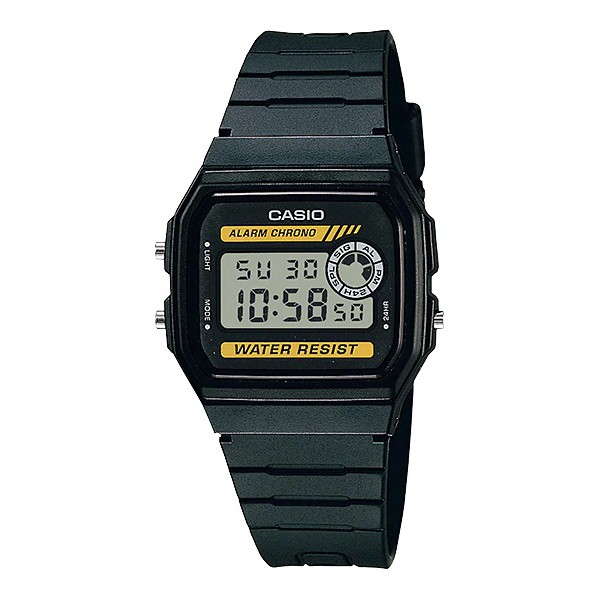 Casio General F94WA 8D 9D / F-94WA 8D 9D Jam Tangan Pria Digital Karet Hitam