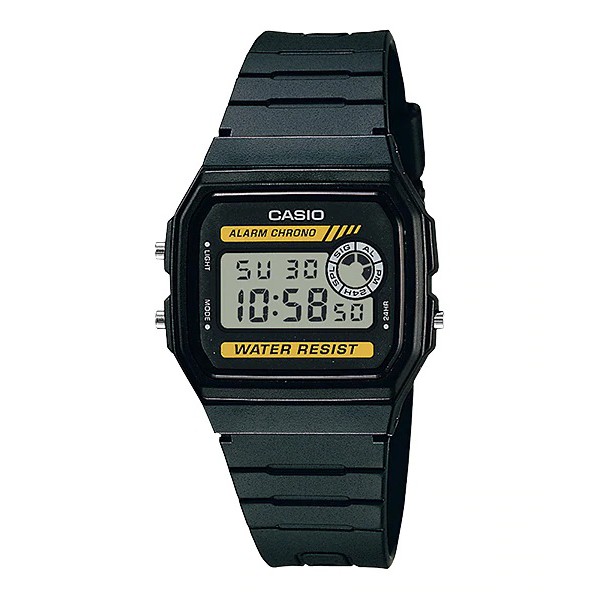 Casio Original F94WA 8D 9D / F-94WA 8D 9D Jam Tangan Pria Digital Karet Hitam