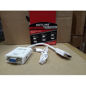 Netline Kabel Converter HDMI to VGA With Audio