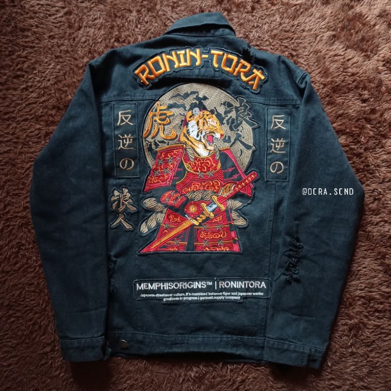 RIPPED DENIM JACKET MEMPHIS - RONINTORA