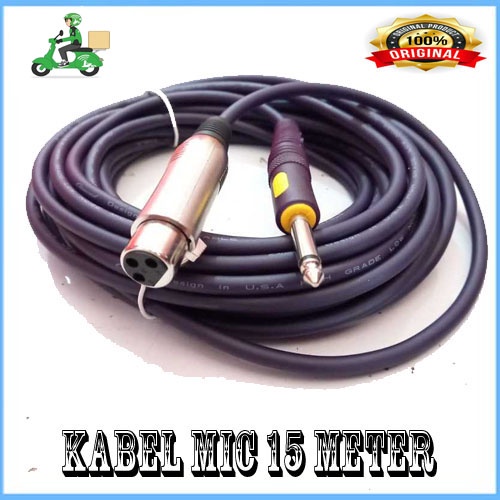 Kabel Mic 15 meter Kabel Microphone 15 Meter Female to Male 3 Pin / Kabel Audio Original MAXXIS PROMO