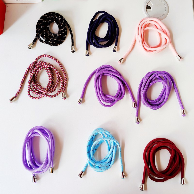 Colorful Mobile Removable Candy Nylon Lanyard Phone Case Strap