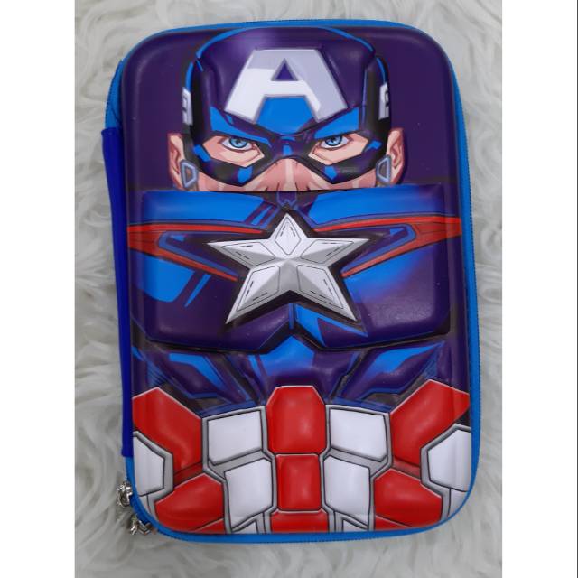 

Tempat kotak pensil smiggle captain amerika iroman import