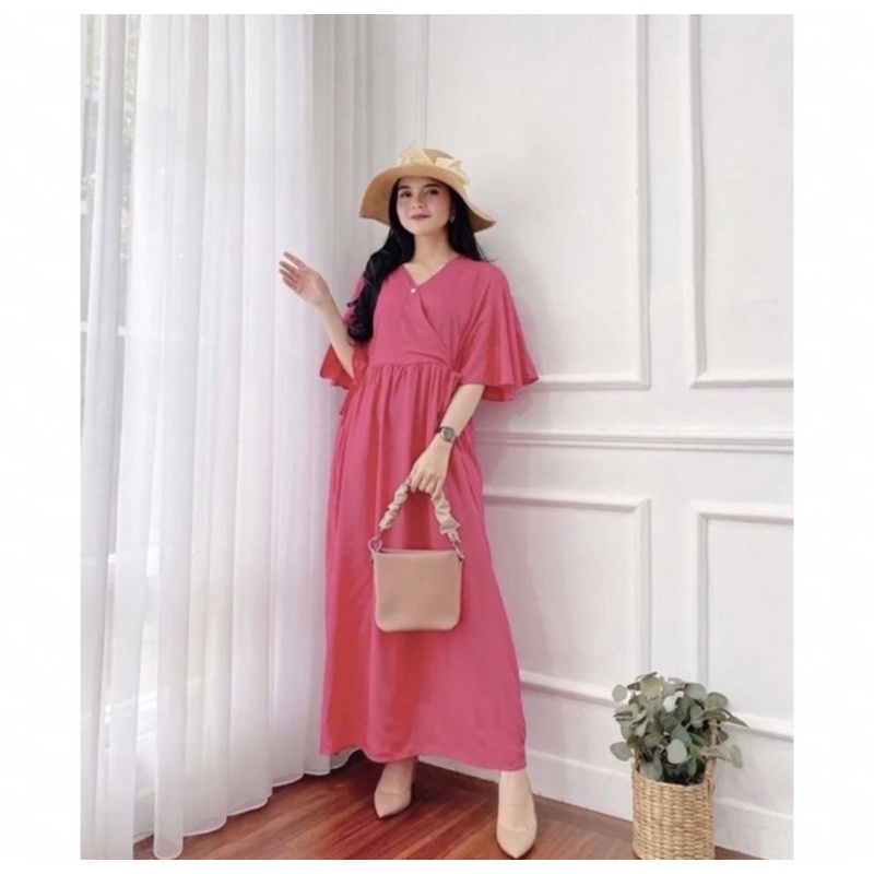 LONGDRESS KAREEN Busui DASTER KIMONO PROMO TALI SAMPING