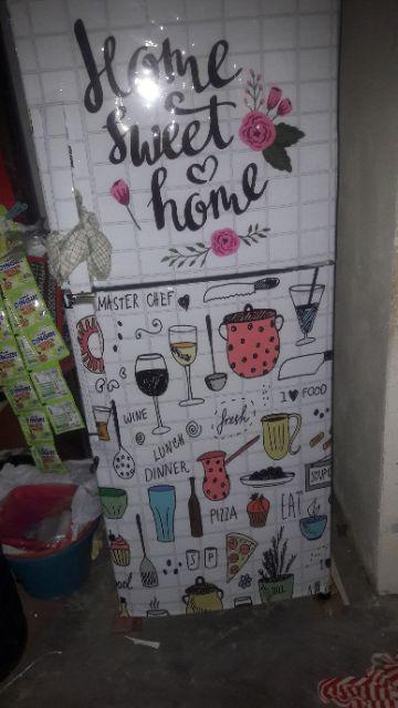 Stiker Kulkas 2 Pintu Fullbody Motif