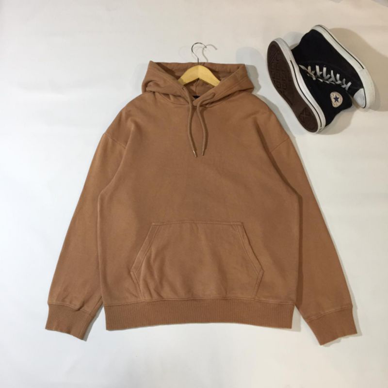 HOODIE SPAO / SECONDBRANDED / HOODIE SECOND / HOODIE COKLAT / HOODIE SECOND BRANDED