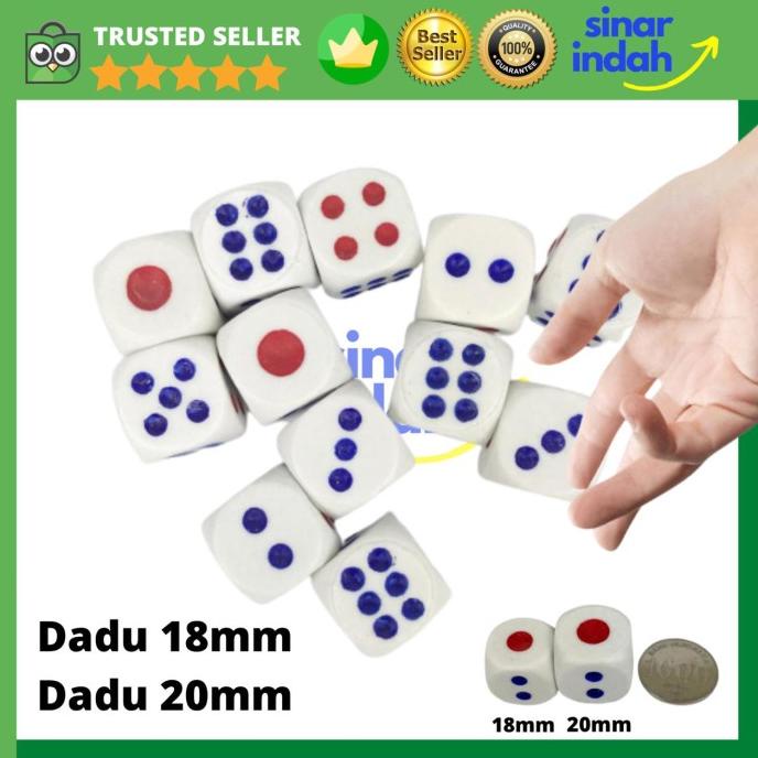 Dadu Besar Mainan PVC Plastik Board Games Kartu 18mm 20mm 1.8cm 2.8cm - 14mm/1.4cm