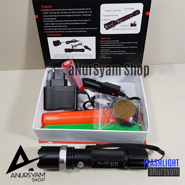 Senter Police SWAT FLASHLIGHT / Senter SWAT