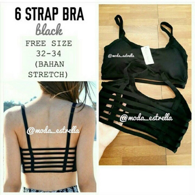 BRALETTE STRAP / SIX STRAP BRA CUP / KEMBEN TALI /