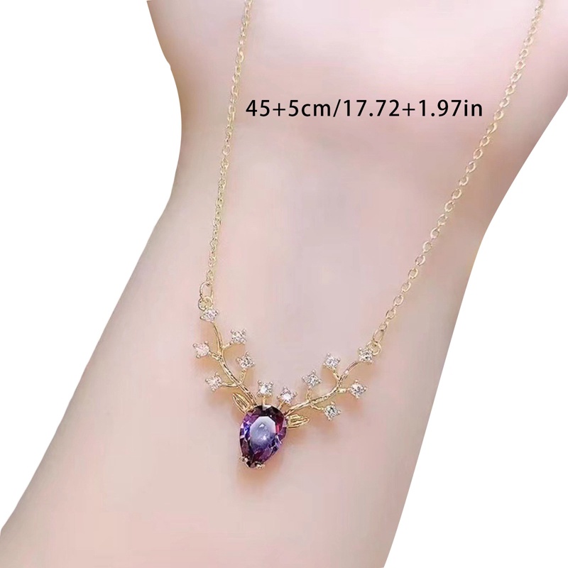 Kalung Rantai Dengan Liontin Rusa Kecil Untuk Wanita