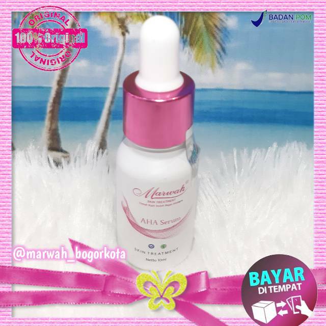 Marwah AHA serum||serum flek hitam||memudarkan flek
