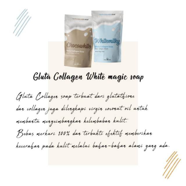 [Per Pc] Gluta Collagen Milky Soap BPOM