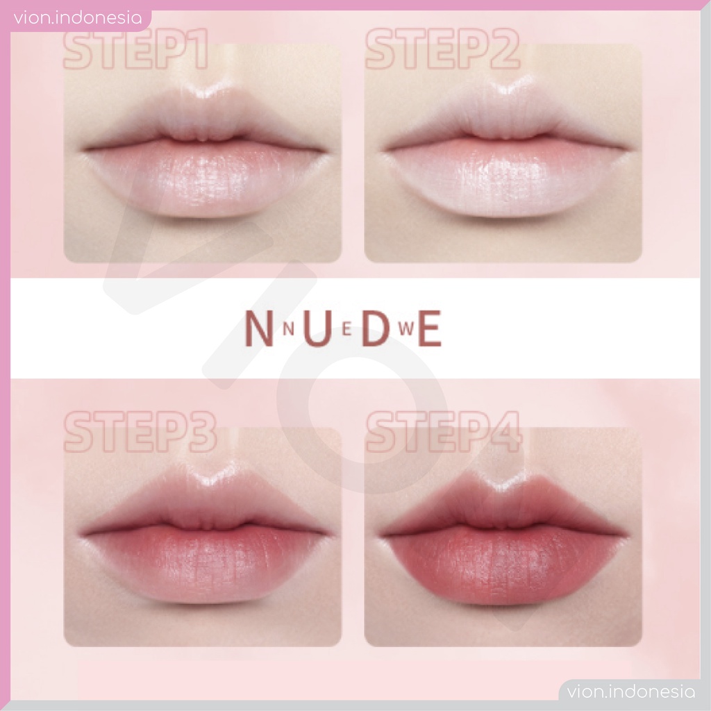 NUDE Capsule Blooming Girl Lip Glaze Lipstick Non Stick Waterproof Lipstik 6 Colors Original NU001