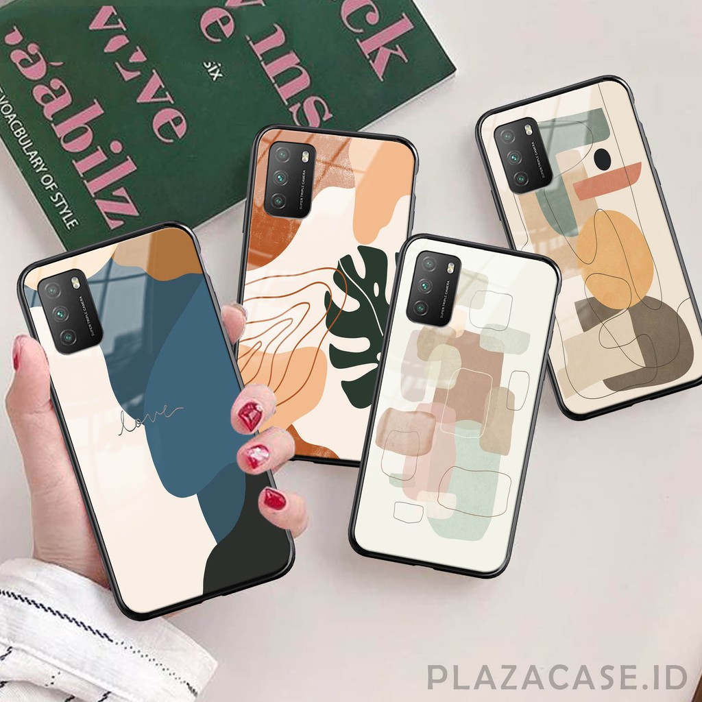 [K30] Soft Case Glass Kaca Aesthetic for Redmi POCO M3 NOTE 9 NOTE 9 PRO 9T 9C 9A NOTE 10 NOTE 8 7A