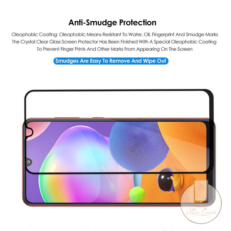 Tempered Glass Vivo Y02 Y02s Y11 Y15 Y73 V21 Y12 V23E V23 Y75 Y1 Y52 Y72 Y16 Y12i Y35 V20pro V21E V25 V25E S1 Y17 Y22 1-3PCS 9D Full Cover Pelindung Layar