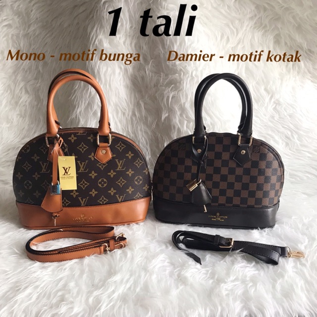 ALMA 27cm DAMIER MONO ADA GEMBOK + KUNCI