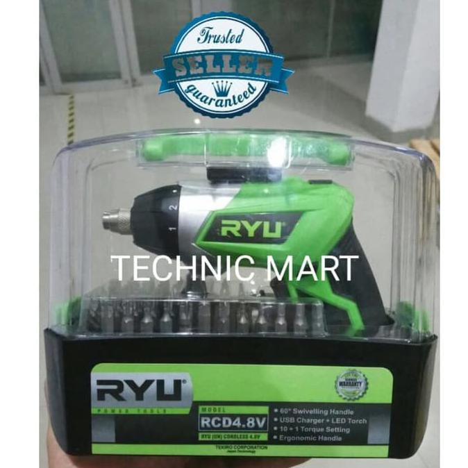 Mesin Bor Baterai RYU RCD 4.8V/ Bor Cordless RYU
