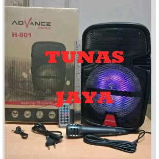 Promo Speaker Meeting ADVANCE H801 H 801 8 INCH bluetooth Murah