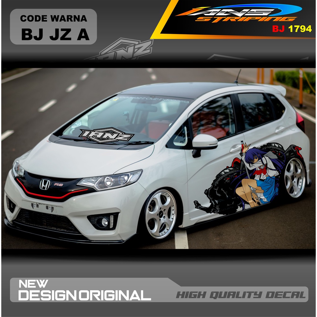 STIKER MOBIL HONDA JAZZ MOBIL AGYA AYLA AVANZA DLL / STIKER VARIASI MOBIL / DECAL STIKER MOBIL