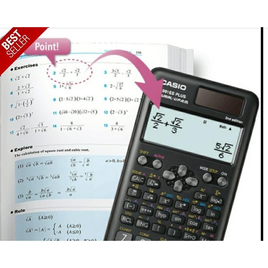 

KALKULATOR SCIENTIFIC CASIO FX 991ID PLUS ORI PREMIUM MESIN ALAT HITUNG ELETRONIK TERBARU MURAH