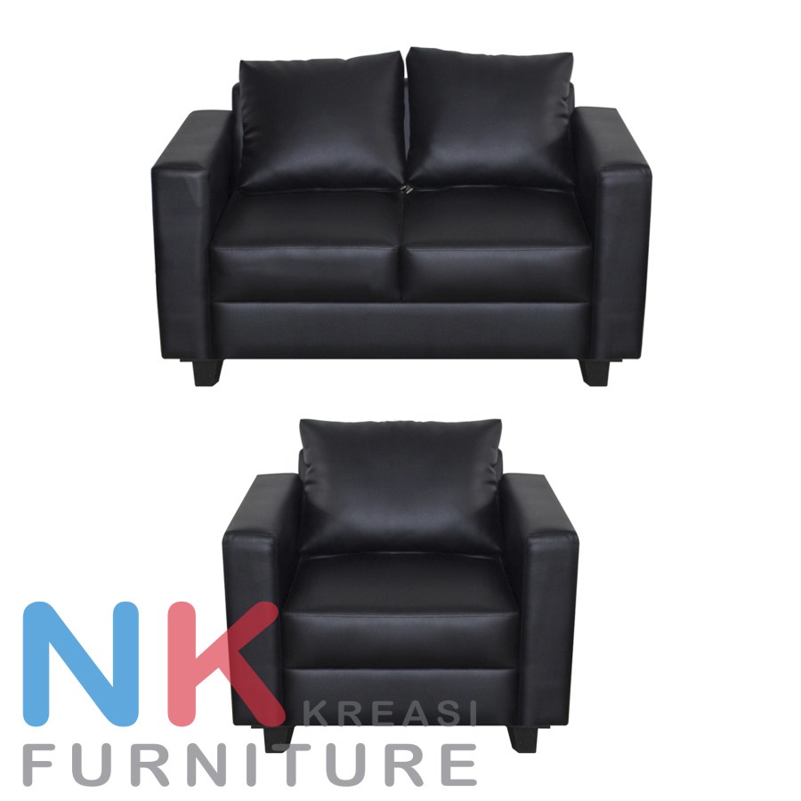 Sofa Set kursi Ruang Tamu kantor Minimalis 2+1