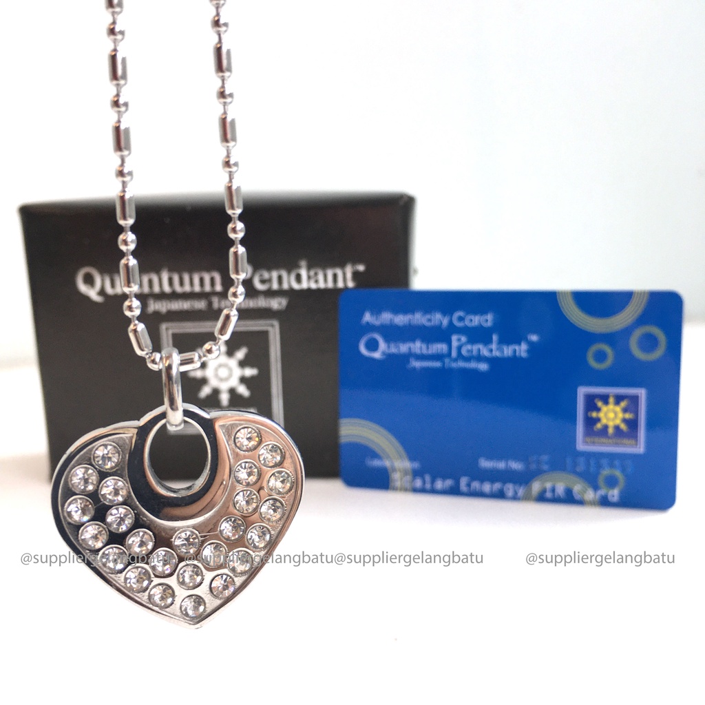 KALUNG KESEHATAN quantum Pendant LOVE GERMANIUM TITANIUM bersertifikat