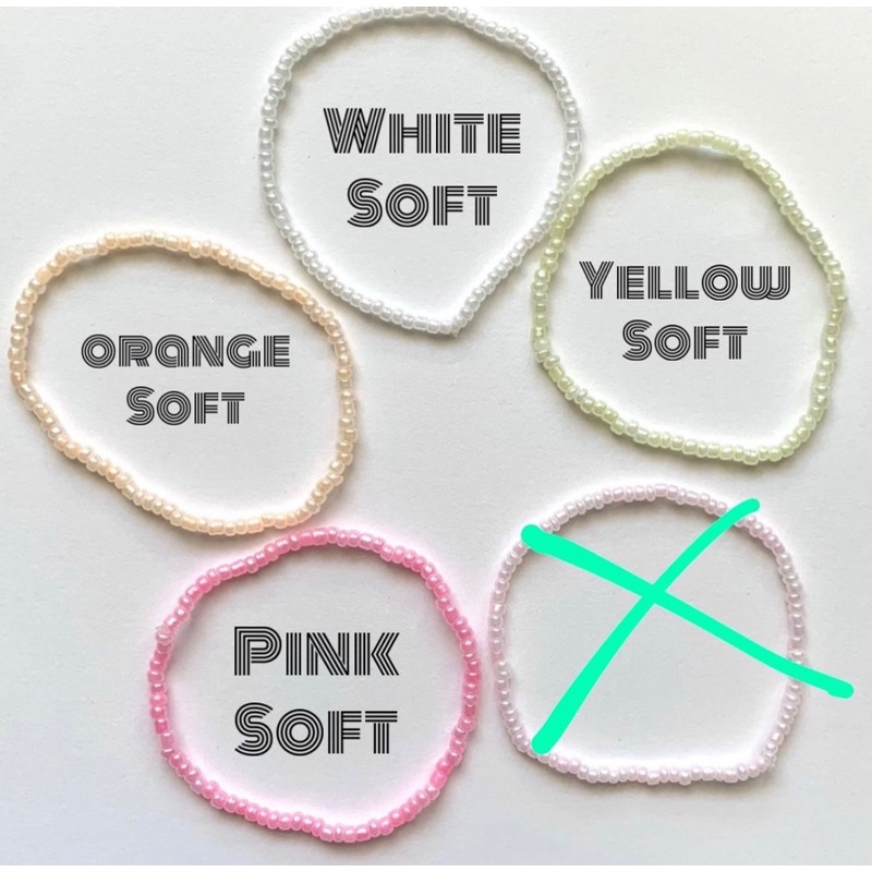 NEW BRACELETE PASTEL | BRACELETE SOFT | GELANG PASTEL | KOREAN BRACELETE | GELANG BEADS | BEADS BRACELETE