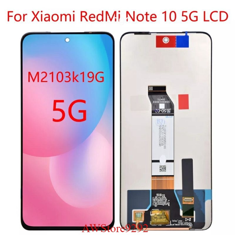 Layar Sentuh LCD TS Touchscreen Fullset XIAOMI REDMI NOTE 10 5G - POCO M3 PRO 5G - BLACK