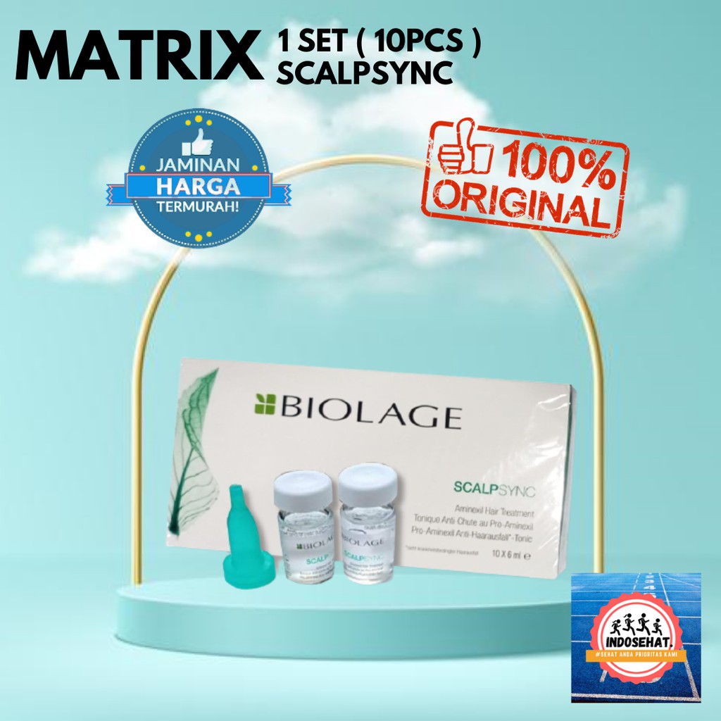 MATRIX Biolage Scalpsync Aminexil Anti Hair Loss Set - Nutrisi Perawatan Pencegah Anti Rambut Rontok