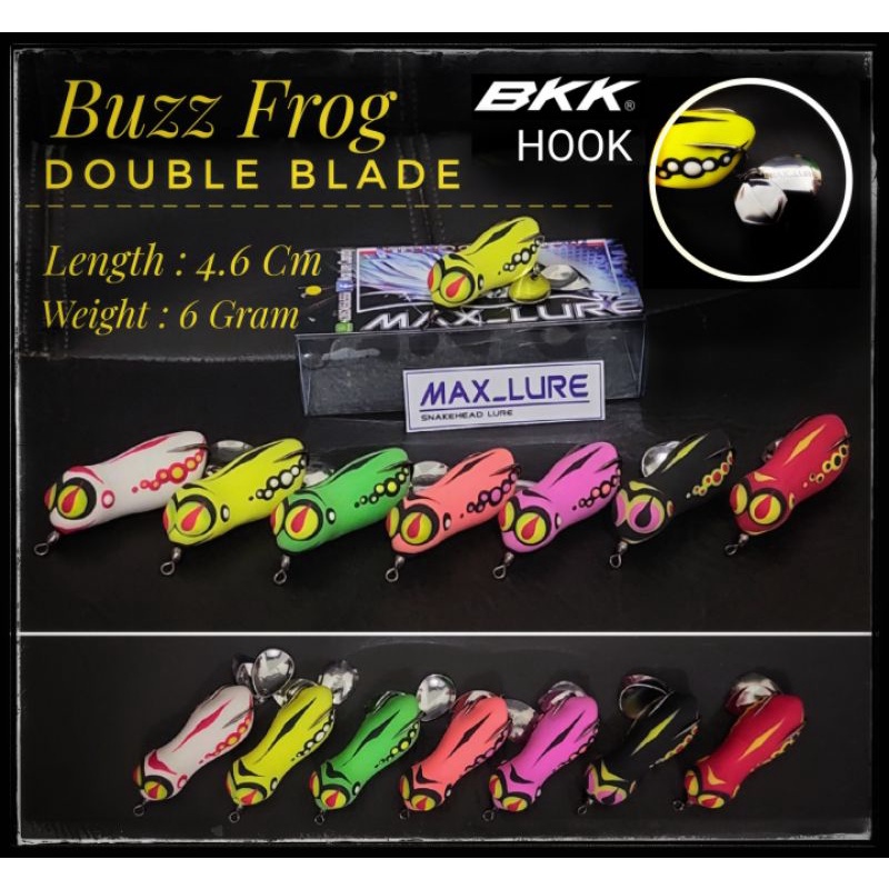 Soft Frog - Buzz Frog Soft Frog Double Blade MAX_LURE / Umpan Ikan Gabus