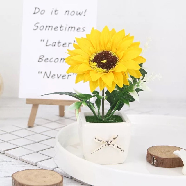 AM316 Bunga Matahari Plastik / Bunga Plastik Artificial-2