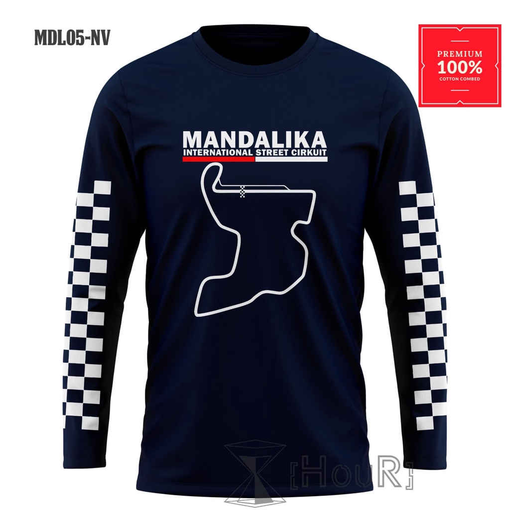 BAJU MANDALIKA KAOS MANDALIKA BAJU KAOS INTERNATIONAL STREET SIRKUIT MANDALIKA LENGAN PANJANG