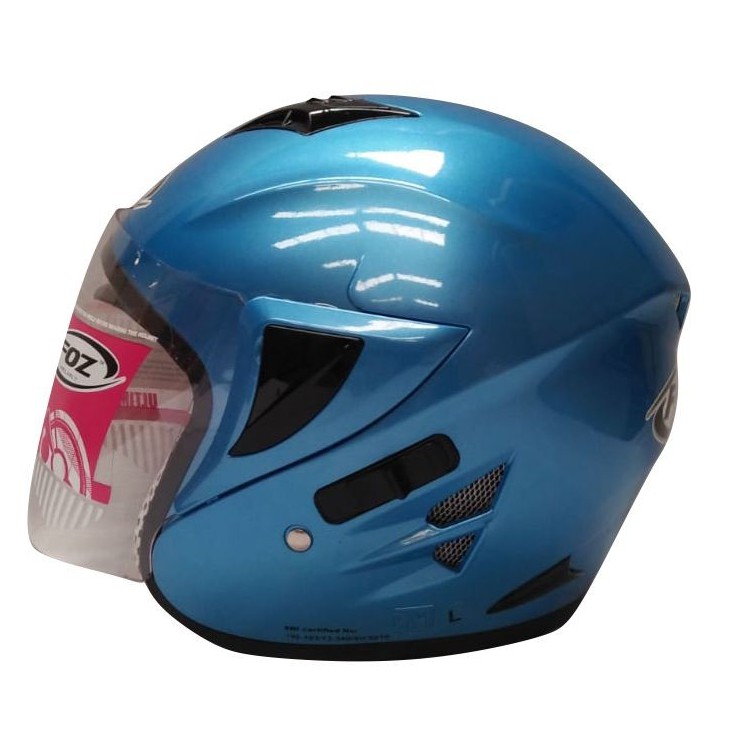 Helm Half Face Foz Voltus Solid Ice Blue