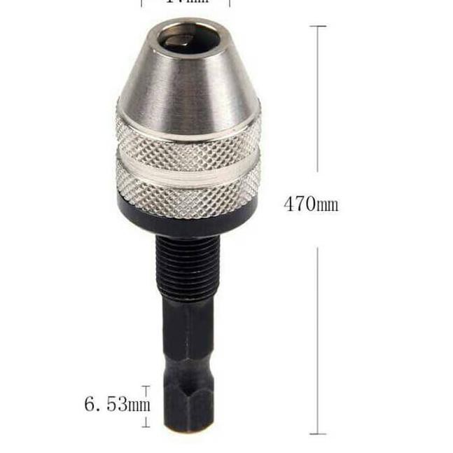 Chuck Kepala Bor Mini Adaptor Bor Keyless Electric Drill