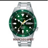 Watchhappy Jam Tangan Pria ALBA ORIGINAL AL4165X1 Automatic Green Dial Bergaransi AL4165