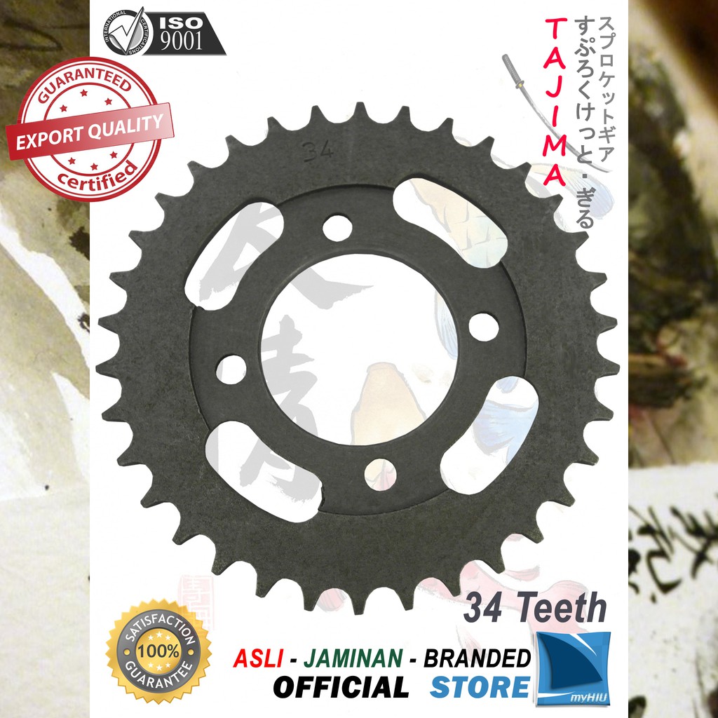 Gigi Tarik 30T ~ 39T HONDA GL Max, GL Pro, Mega Pro / New Gir Belakang - Rear Sprocket Gear TAJIMA