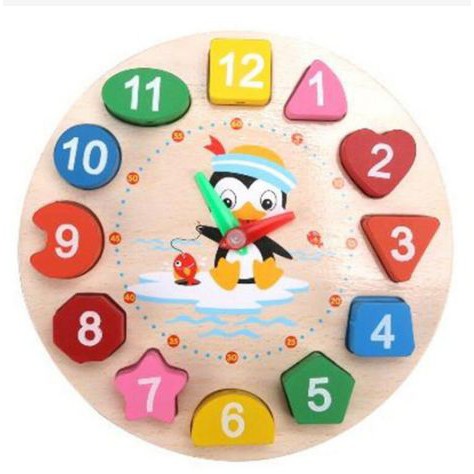 [MAINAN ANAK] - Board Game Mainan Edukasi Anak Geometry Number Roulette Match - Wooden