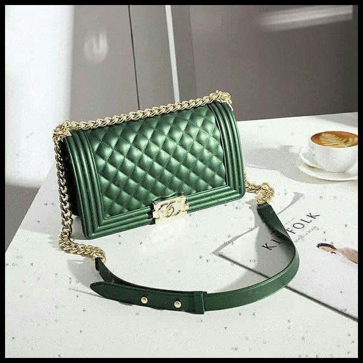 Tas Chanel Boy Jelly Matte Ukuran besar 25cm TERBATAS