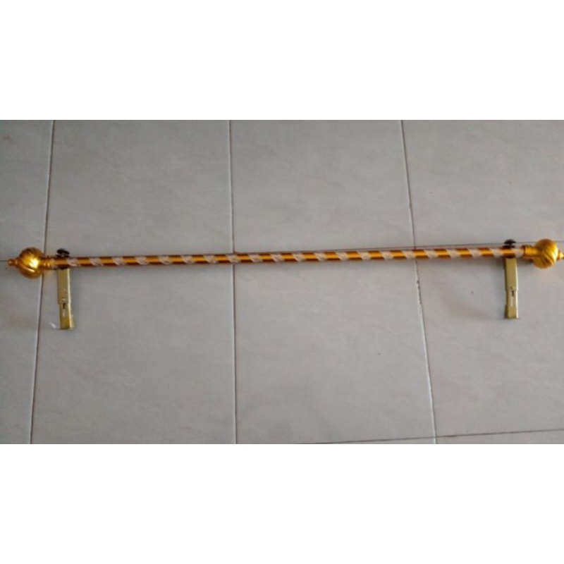 Batang gorden full set 1 meter / tiang gorden pintu/jendela