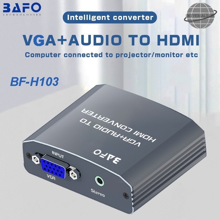 Bafo  SC VGA to HDMI With Audio Converter Support 1080P BF-H103