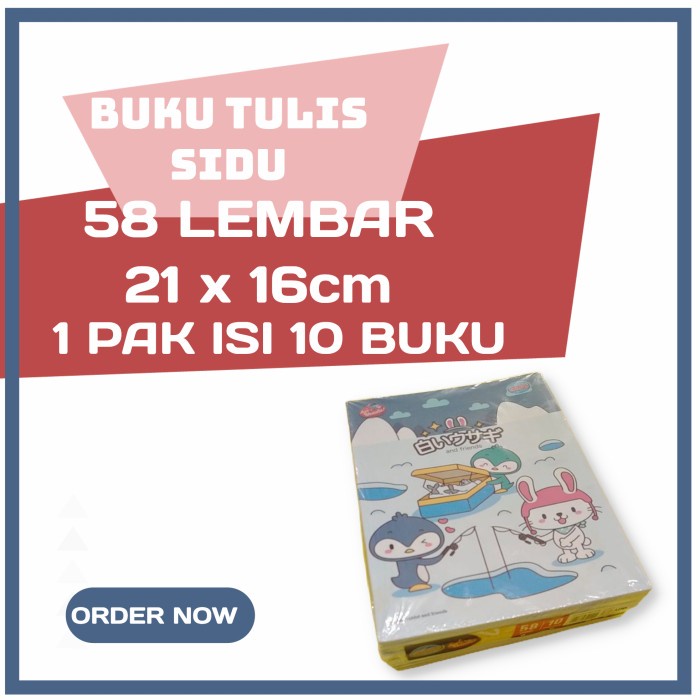 

Hemat Buku Tulis Sidu 58 Lembar Isi 10 Buku Hemat