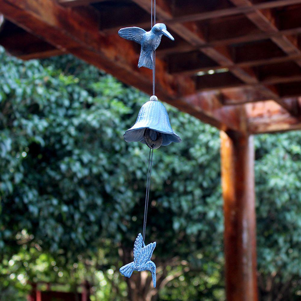 R-bunga Hummingbird Lonceng Angin Taman Rumah Kreatif Kerajinan Hadiah Garden Decor