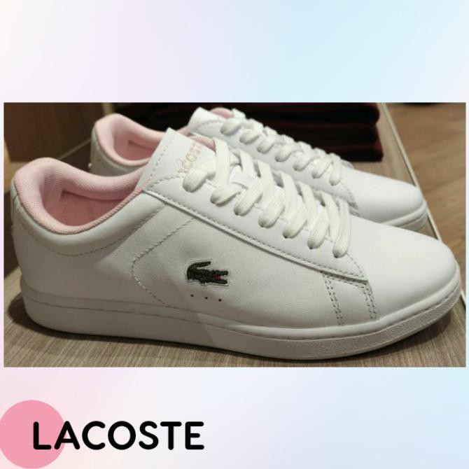 lacoste white sneakers women's