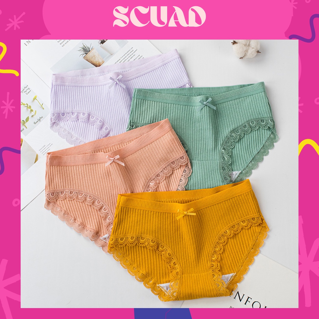 Celana Dalam Wanita Jepang CD imut Polos katun import CD sexy import CD15